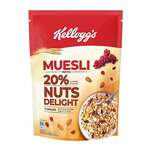 KELLOGG`S MUESLI NUT DELIGHT 500GM