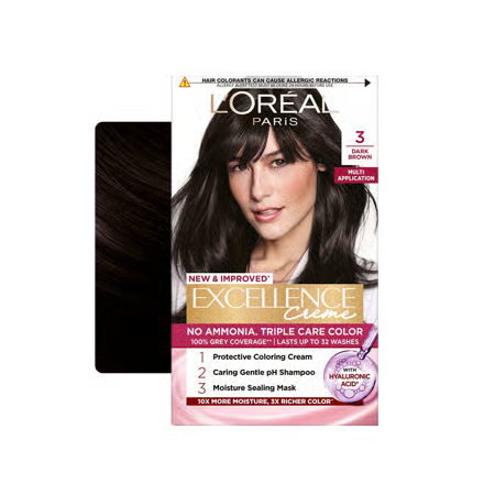 GARNIER L`OREAL EXCELLENCE CREAM 3 DARK BROWN