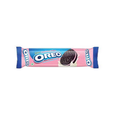 OREO STRAWBERRY FLAVOUR SANDWHICH CREAM BISCUIT