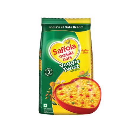 SAFFOLA VEGGIE TWIST OATS 400G