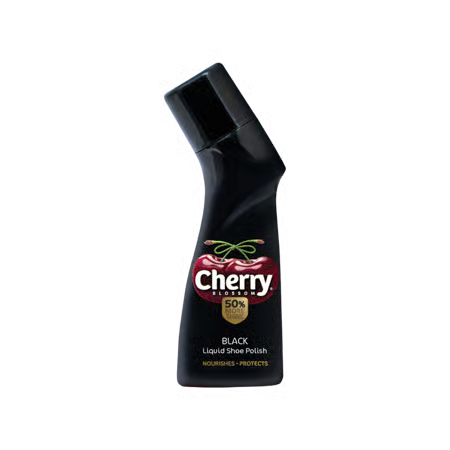 CHERRY BLOSSOM  BLACK LIQUID SHOE POLISH 75ML