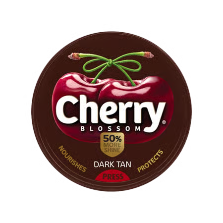 CHERRY BLOSSOM DARK TAN WAX SHOE POLISH