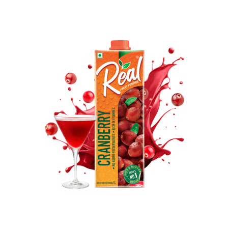 REAL CRANBERRY JUICE 1L