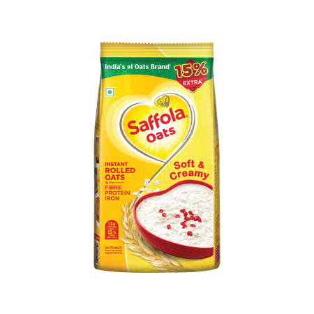 SAFFOLA SOFT & CREAMY INSTANT ROLLED OATS 400GM